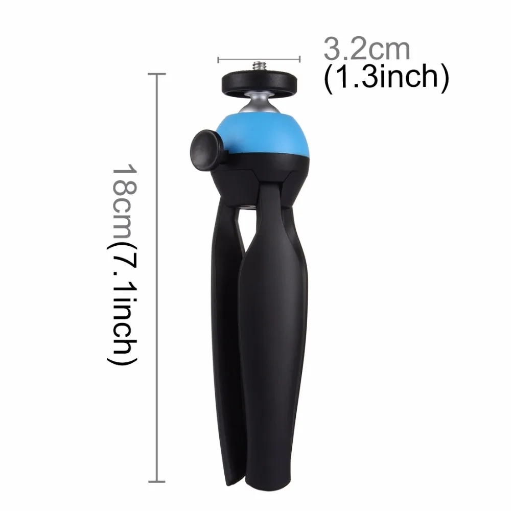 PULUZ карманный мини штатив с 360 градусов 1/4 винтовой шаровой головкой для GoPro 5 4 3 +