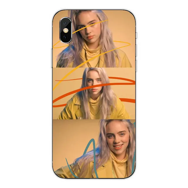 Прекрасный Billie Eilish Khalid Жесткий pc Пластиковый чехол для телефона чехол для iPhone 6 6S 7 8 Plus 5 5S SE X XS MAX XR силиконовый чехол - Цвет: Hard PC Billieeilish