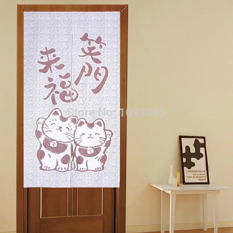 Японская дверная занавеска Манеки Неко вязаная фэн-шуй китайская счастливая