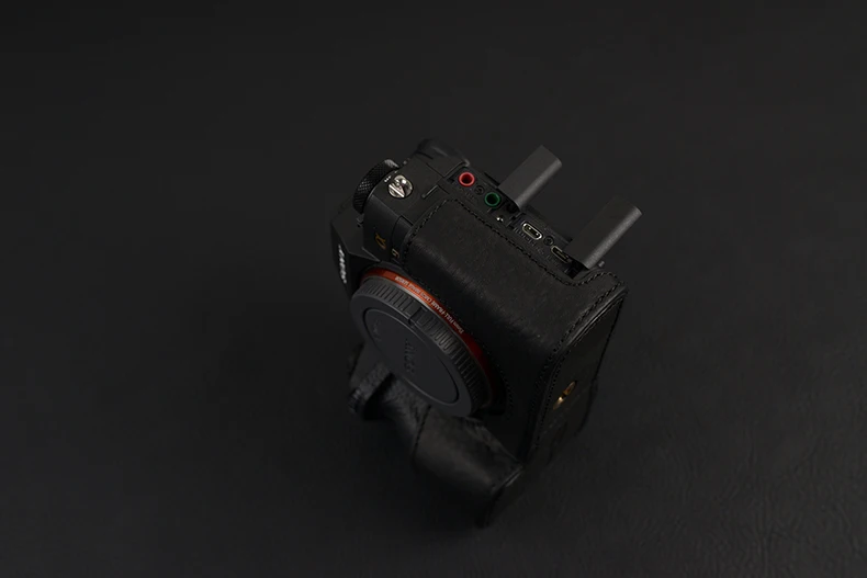 [VR] Модный чехол для камеры из натуральной кожи сумка ручной работы с