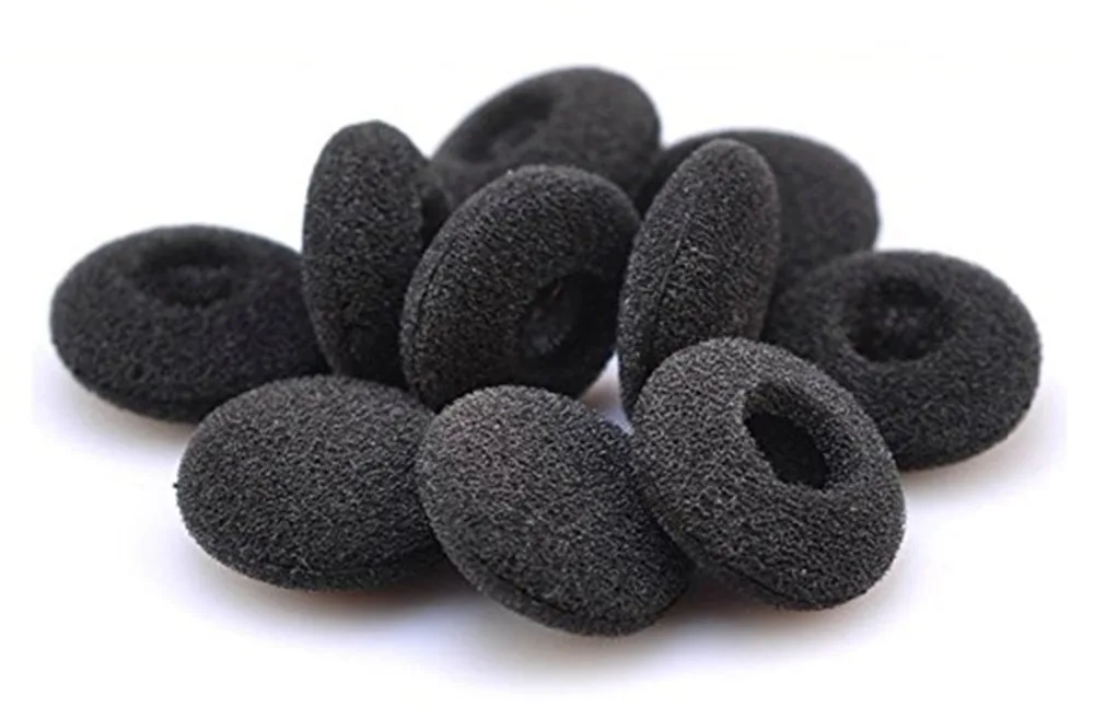 100 шт. черные губчатые вкладыши мягкие пенные для наушников сменные амбушюры |