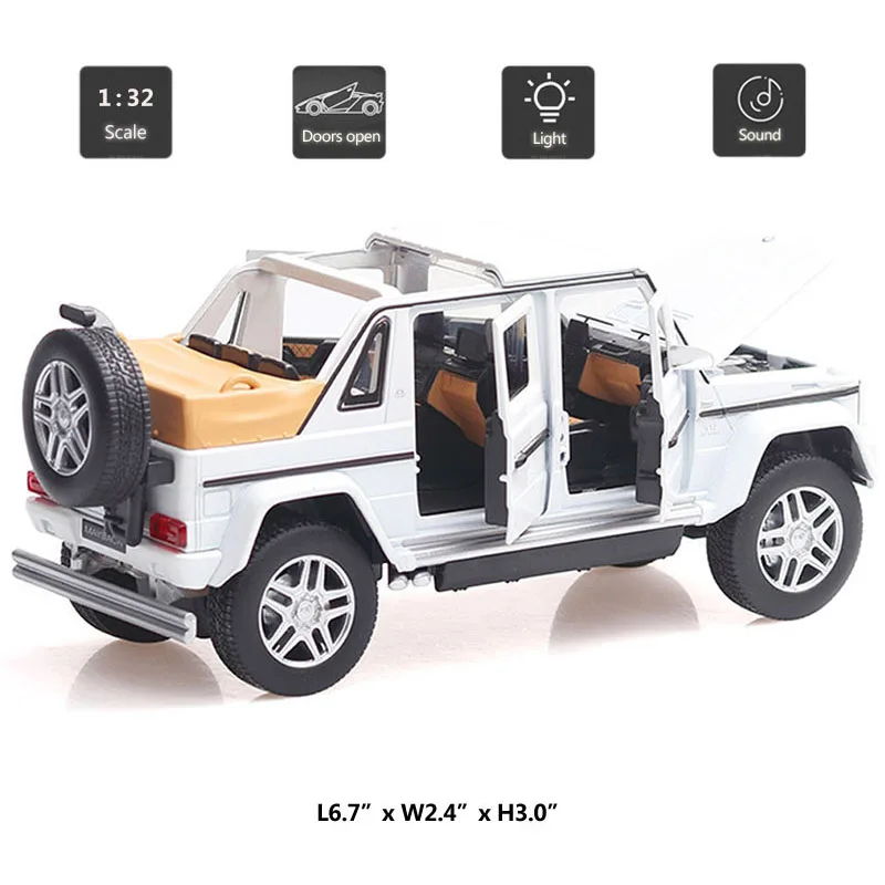 HOMMAT моделирование 1:32 Maybach G650 Landaulet V12 SUV модель автомобиля литой игрушечный