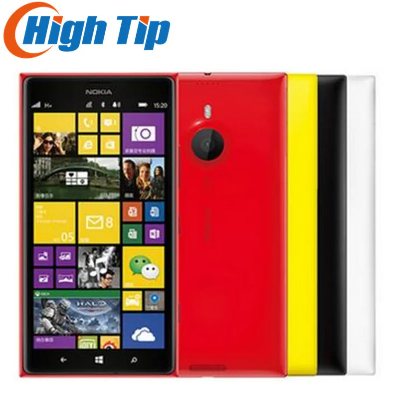 Разблокированный мобильный телефон Nokia Lumia 1520 6,0 МП дюймов сенсорный экран четырехъядерный 32 Гб Windows OS отремонтированный