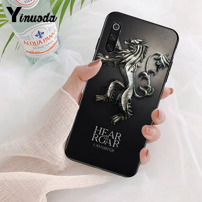 Yinuoda черный чехол для телефона с игрой престолов зима Xiaomi Mi 6 Mix2 Mix2S Note3 8 8SE Redmi 5 5Plus