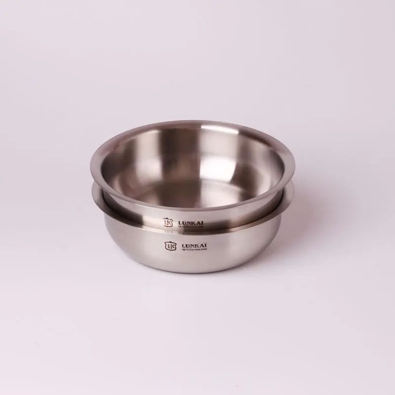 High Quality 18/10 Stainless steel dinner plates round family fruit dessert serving tray frosted | Дом и сад