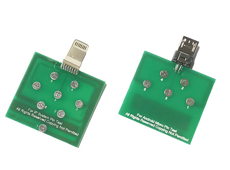 10 шт. Youkiloon Micro USB/IP 5 Pin PCB Тесты доска для iPhone Android мобильного Батарея Мощность Charging
