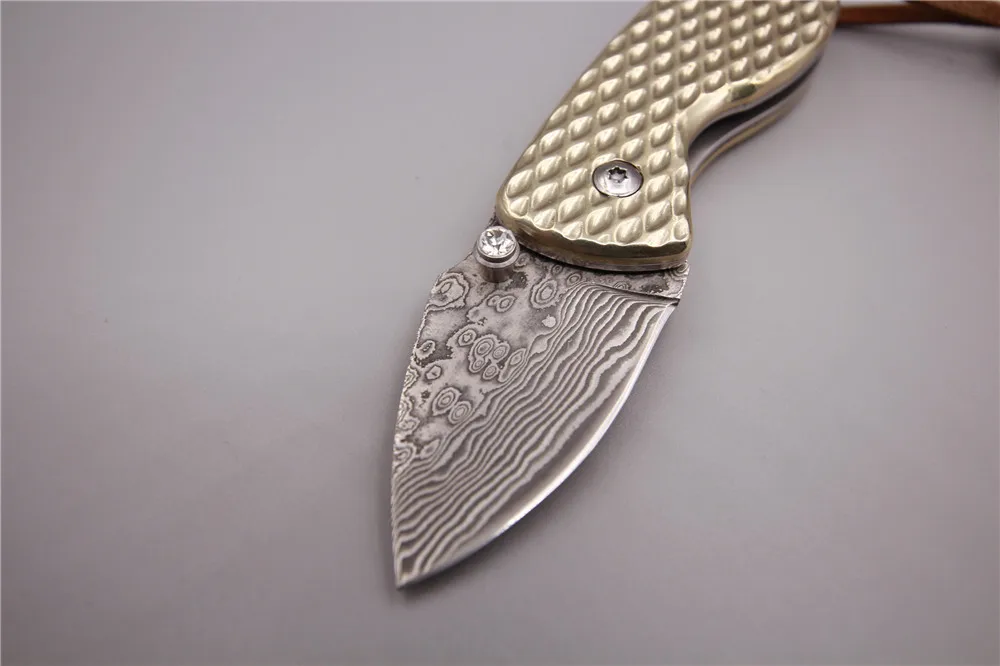 Karambit маленький нож дамасская стальная Форма Складной для выживания на открытом