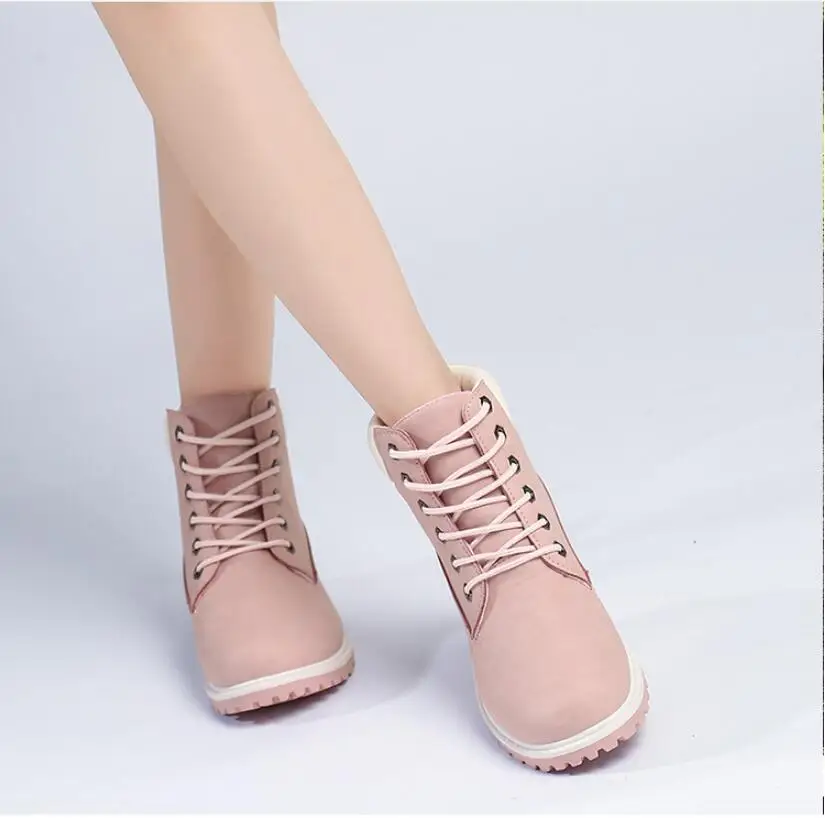 2018 Горячая новинка осень ранняя зимняя обувь женские ботинки на плоской подошве