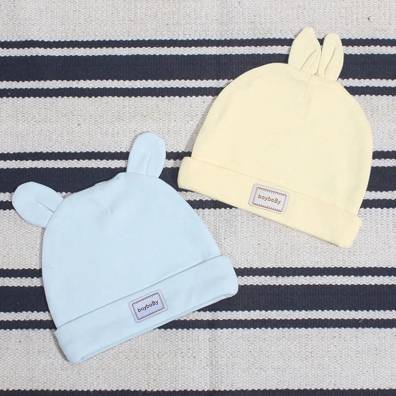 Elastic Knitted Cotton Baby Hats Cute Cartoon Autumn Warm Toddler Girl Boy Kids Winter 2018 Fashion Cap | Детская одежда и обувь