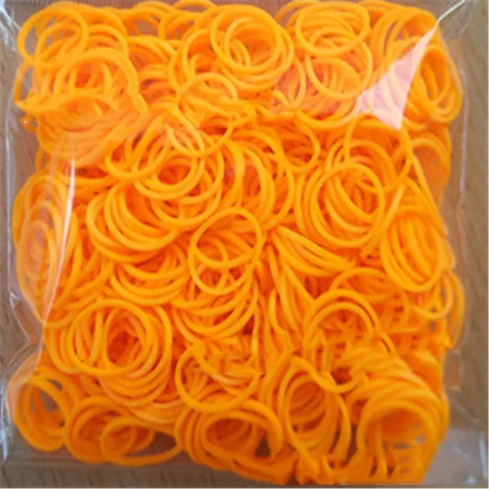 Light orange 600 шт эластичные разноцветные резиновые ткацкие браслеты крючок для браслетов DIY детский игрушечный браслет домашний браслет для женщин - Окраска металла: Light orange