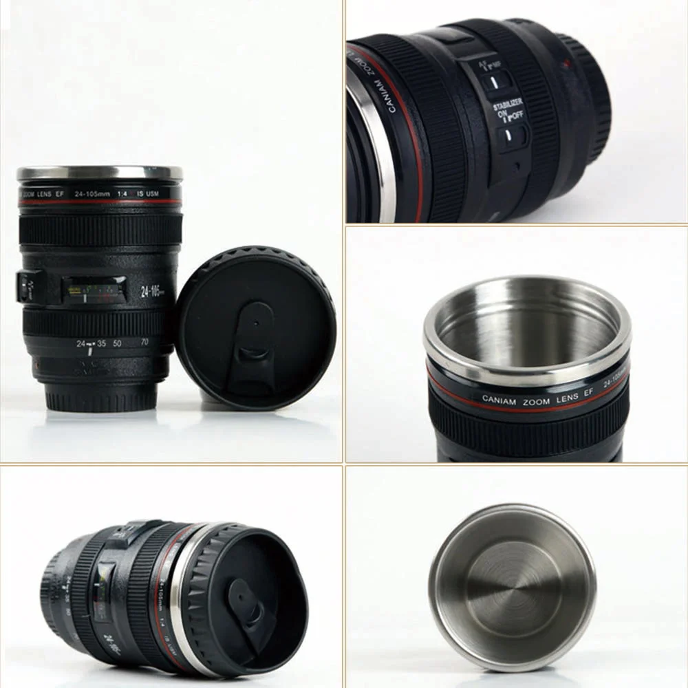 Фотокружки из нержавеющей стали 400 мл|mug coffee|gift cupcamera lens mug |