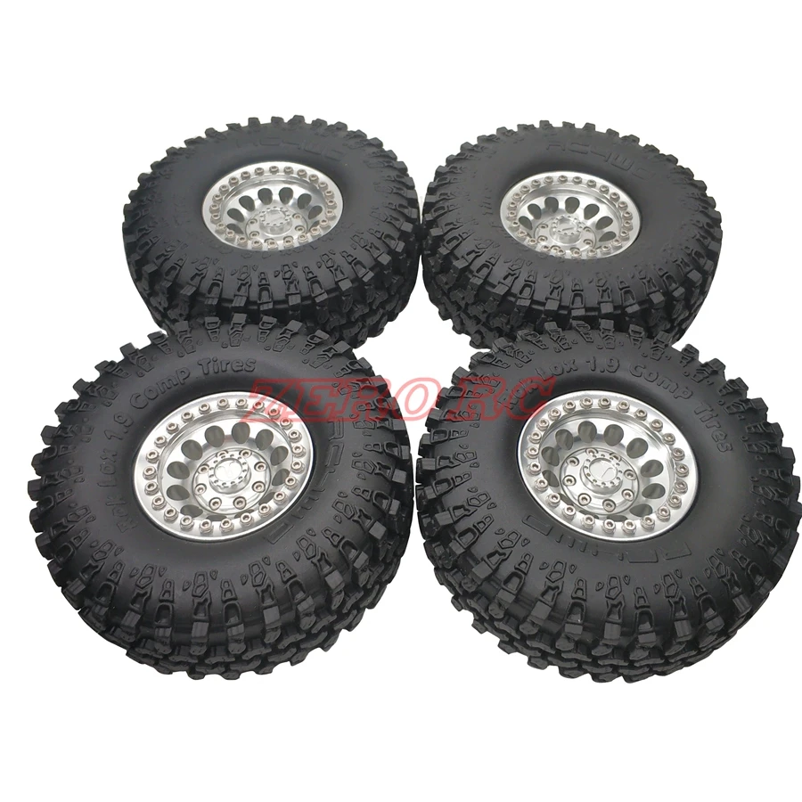 Колеса из металла 1 9 &quot 4 шт. металлические диски Beadlock Wheel + RC4WD 114 мм шины для