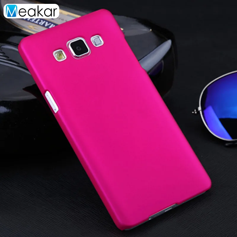 Coque 5.5For samsung Galaxy A7 чехол для samsung Galaxy A7 Duos Sm A700 A700FD A700F A7000 телефона чехол-лента на заднюю панель - Цвет: rose red