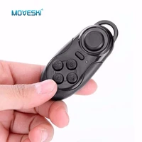 moveski 001 bluetooth gamepads game controller joystick selfie remote shutter wireless mouse for ios android smartphone tv box