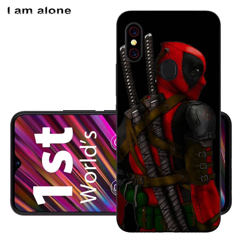 Solf TPU W47 Чехлы для телефонов I am alone для Umidigi F1/F1 Play 6,3 дюймов черный мягкий ТПУ мобильный Модный чехол с принтом для Umidigi F1 сумки - Цвет: Solf TPU W47