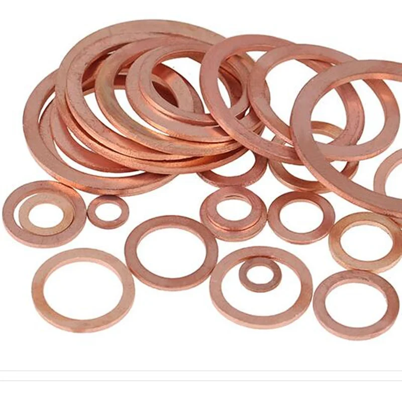1pack Flat Ring Gasket M4-M14 Solid Copper Washer Sump Plug Oil Seal Fittings Boat Washers Fastener Hardware Accessories | Обустройство