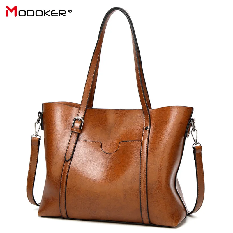 Сумки из искусственной кожи Женские винтажные большие вместительные дамские