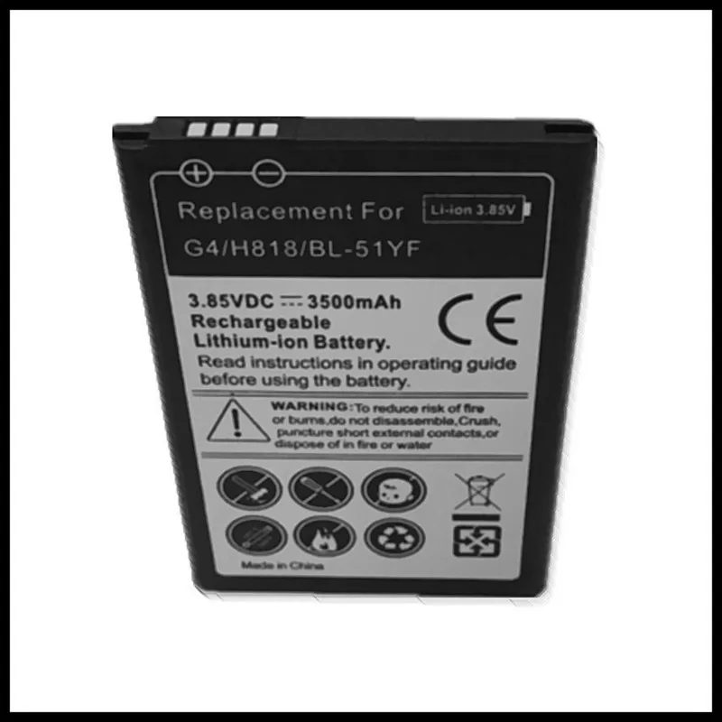 Сменный аккумулятор BL51YF G4 для LG H818 H818N VS999 F500 F500S F500K F500L H815|Аккумуляторы мобильных