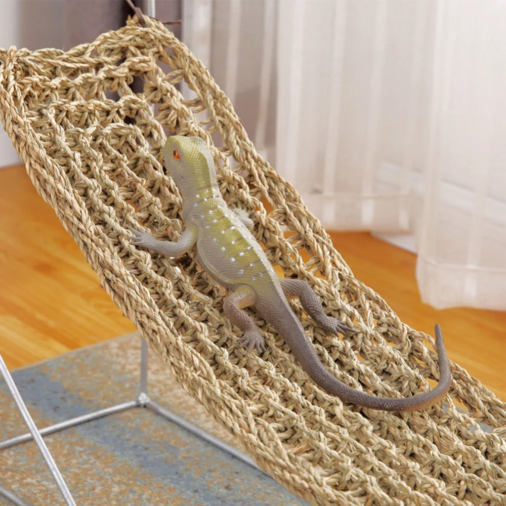 Водоросли ящерица гамак качели Pet Lounger игрушка Рептилия висячая кровать коврик