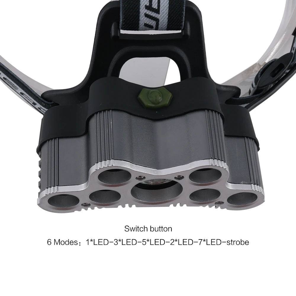 BORUiT кв-010 XML T6 R2 светодиодный налобный фонарь USB Зарядное устройство 6-режимный фар IPX4 Водонепроницаемый Налобный фонарик Рыбная ловля 18650 Батарея