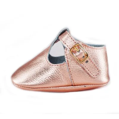 rose gold Обувь из натуральной кожи детские Мокасины Мягкие Moccs для новорожденных девочек - Цвет: rose gold