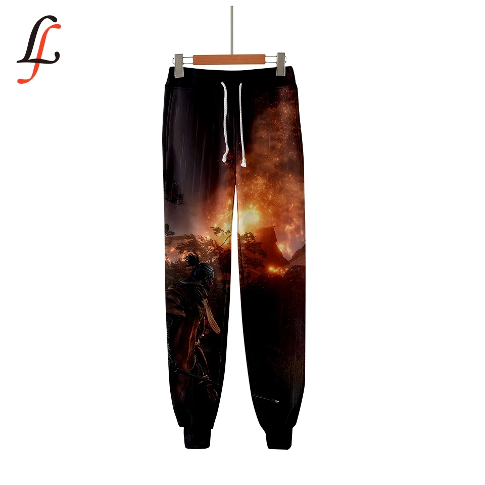 New Hip Kpop Fashion Casual Jogger Pants SEKIRO Shadows Die Twice 3D modis Warm fashion Slim unisex Oversize |