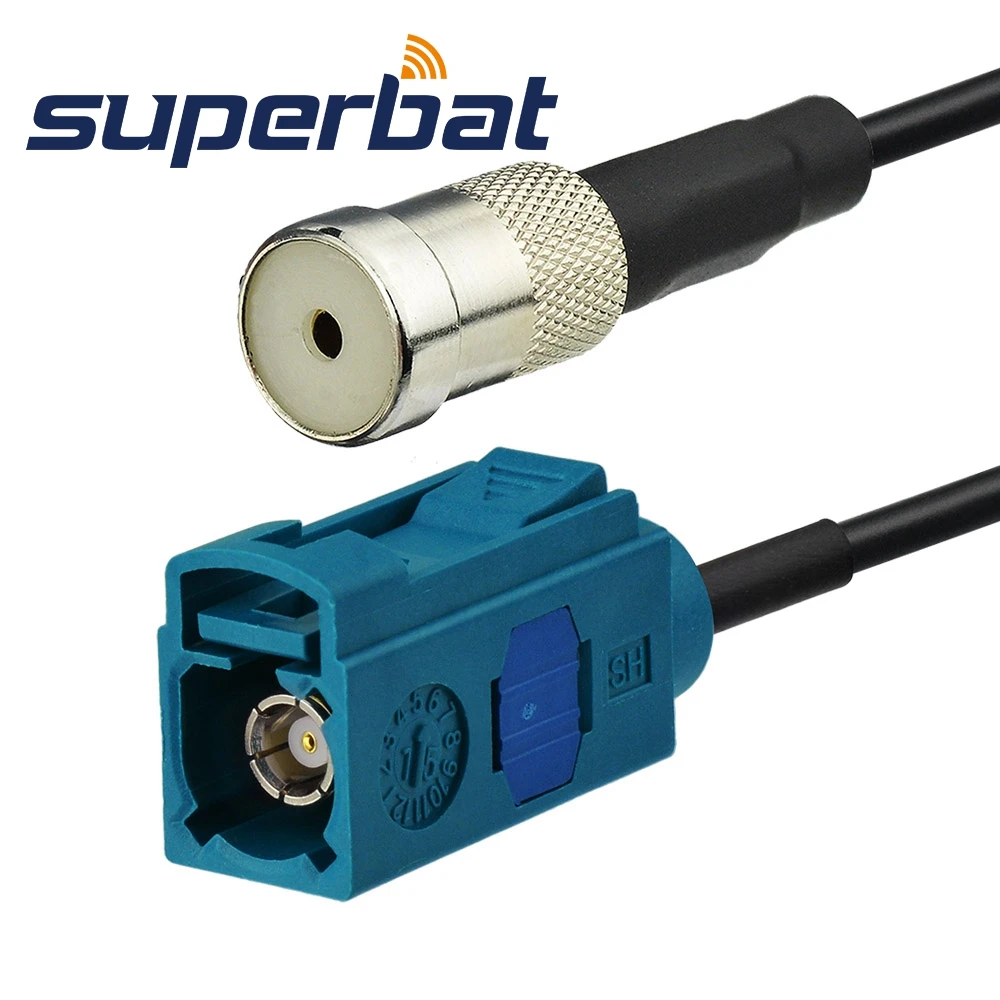 Superbat DAB/DAB + FM AM Автомобильный цифровой радиоантенный преобразователь ISO в Fakra Z