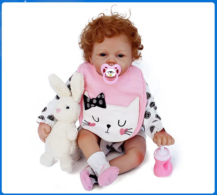 

53cm Silicone Reborn Baby Dolls Bebe Alive Realistic Boneca Bebe Lifelike Real Girl Doll Reborn Birthday Christmas