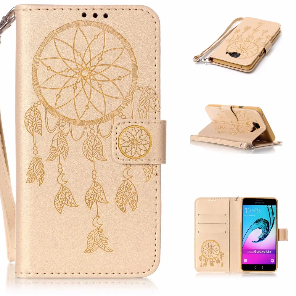 Кожаный чехол бумажник DAXING с принтом Dream Catche для Samsung Galaxy S6 edge S7 9060/S3 S4 S5 mini capa samsung