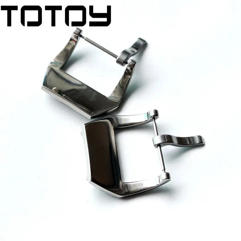TOTOY полированная Серебряная Пряжка 20 мм 22 мм 24 мм рельефная Мужская пряжка, пряжка дьявола дракона, быстрая