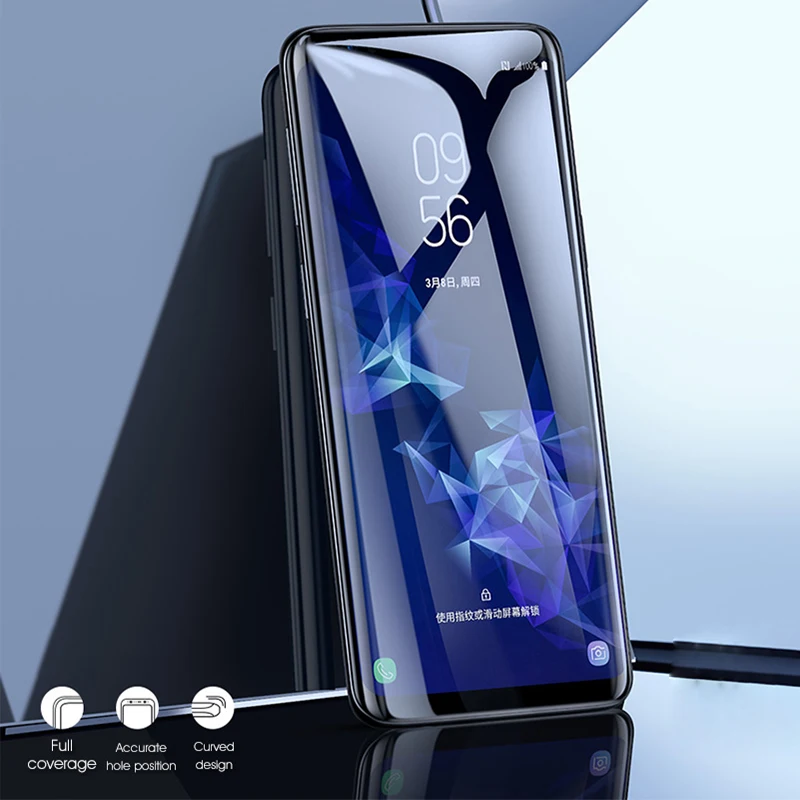 S 9 Glas 3D изогнутое закаленное стекло Защита для экрана Samsung Galaxy S9 S8 S7 S6 edge plus note 8 7