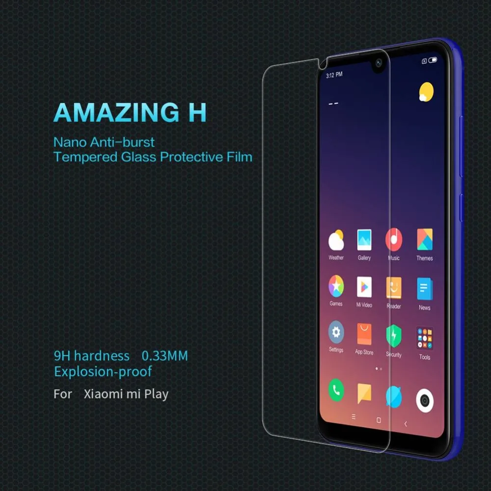for Xiaomi mi play glass screen protector Tempered protective film on camera protection High-quality | Мобильные телефоны и