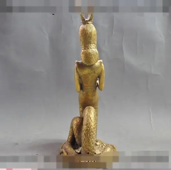 S1161 9 &quotКитайский Миф латунь злая змея демон дух очаровательная женщина фея