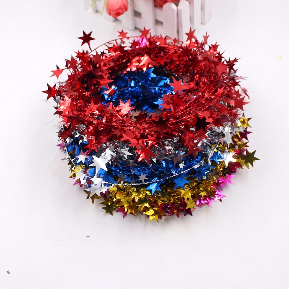 7 м/объем искусственная железная проволока звезда цветок лоза свадебное