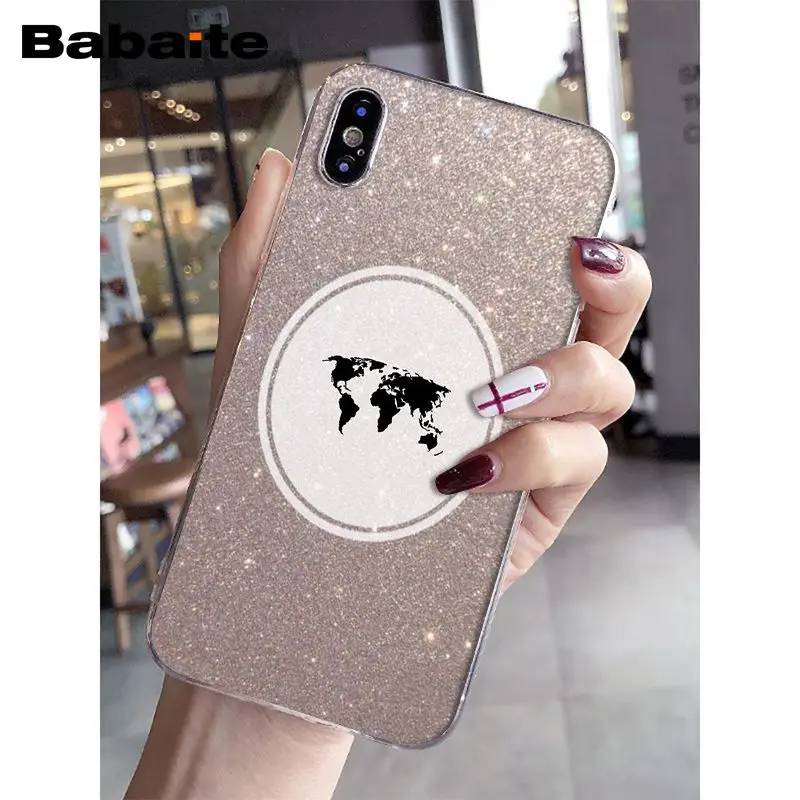Babaite Travel the world бумажный самолет розовый чехол для телефона iPhone X XS MAX 6 6s 7 7plus 8 8Plus 5 5S