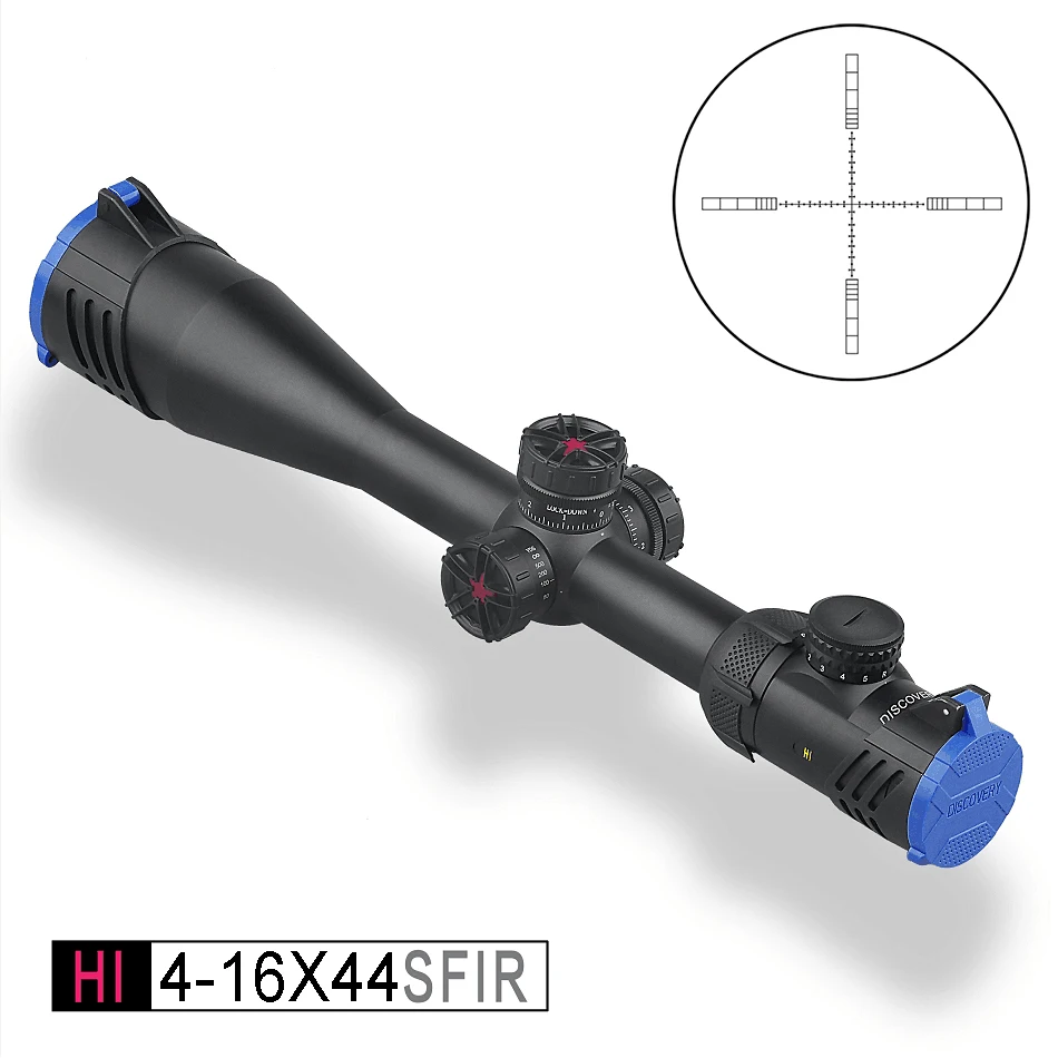 

Discovery optical sight HI 4-16X44 SFIR HK reticle rifle scope with Half MIL-DOT reticle Illuminated R&G best for hunting
