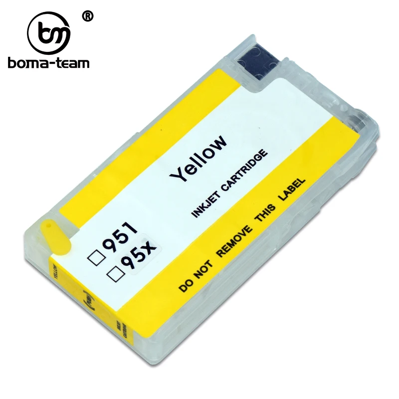 Yellow 952 xl 953 954 955 перезаправляемый Картридж для струйного принтера officejet Pro 7720 7740 8210 7616 8710 8715 8720 8725 8730 8740 принтер - Цвет: Yellow