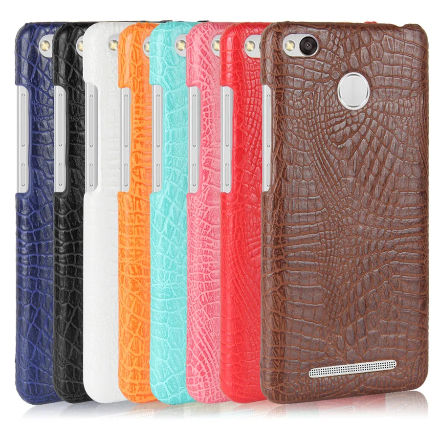 Чехол для Xiaomi Redmi 3X Fashion Embossed с неровным текстурным принтом из искусственной кожи.