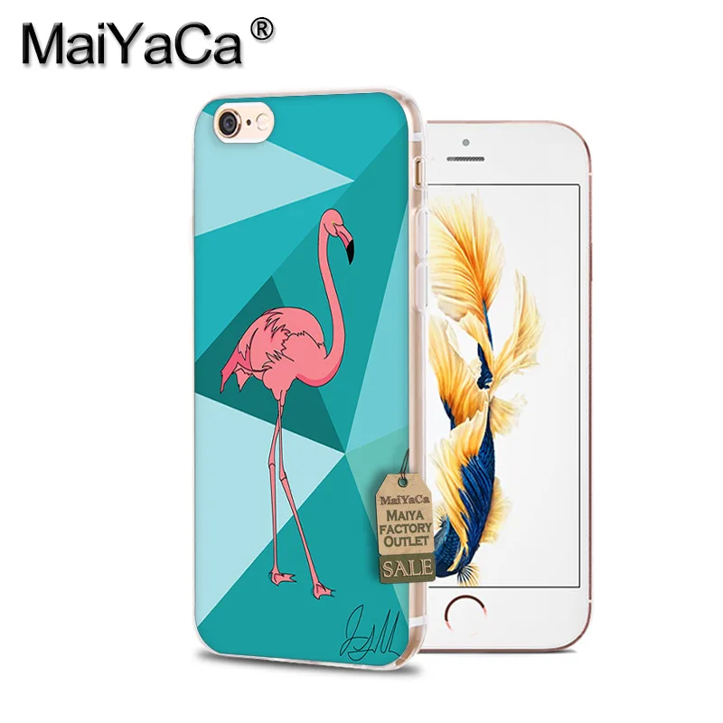 MaiYaCa Be a Розовый Красный Фламинго Птица чехол для телефона аксессуары чехол мягкий tpu для iPhone 8 7 6 6S Plus X 5S SE 5C XS чехол для MAX XR - Цвет: 2
