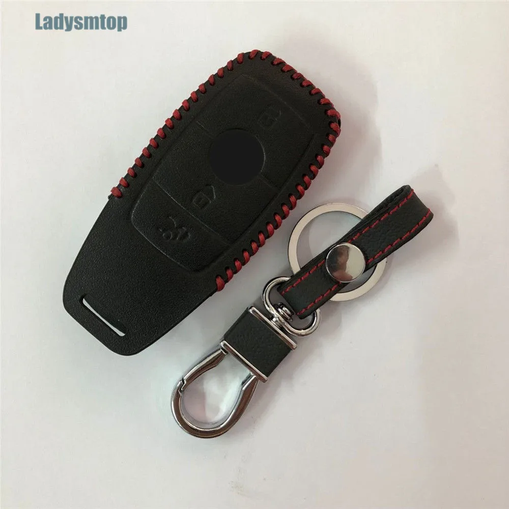 Кожаный чехол Ladysmtop для автомобильного ключа защитный Mercedes Benz 2017 E Class E200 E260 E300 E320