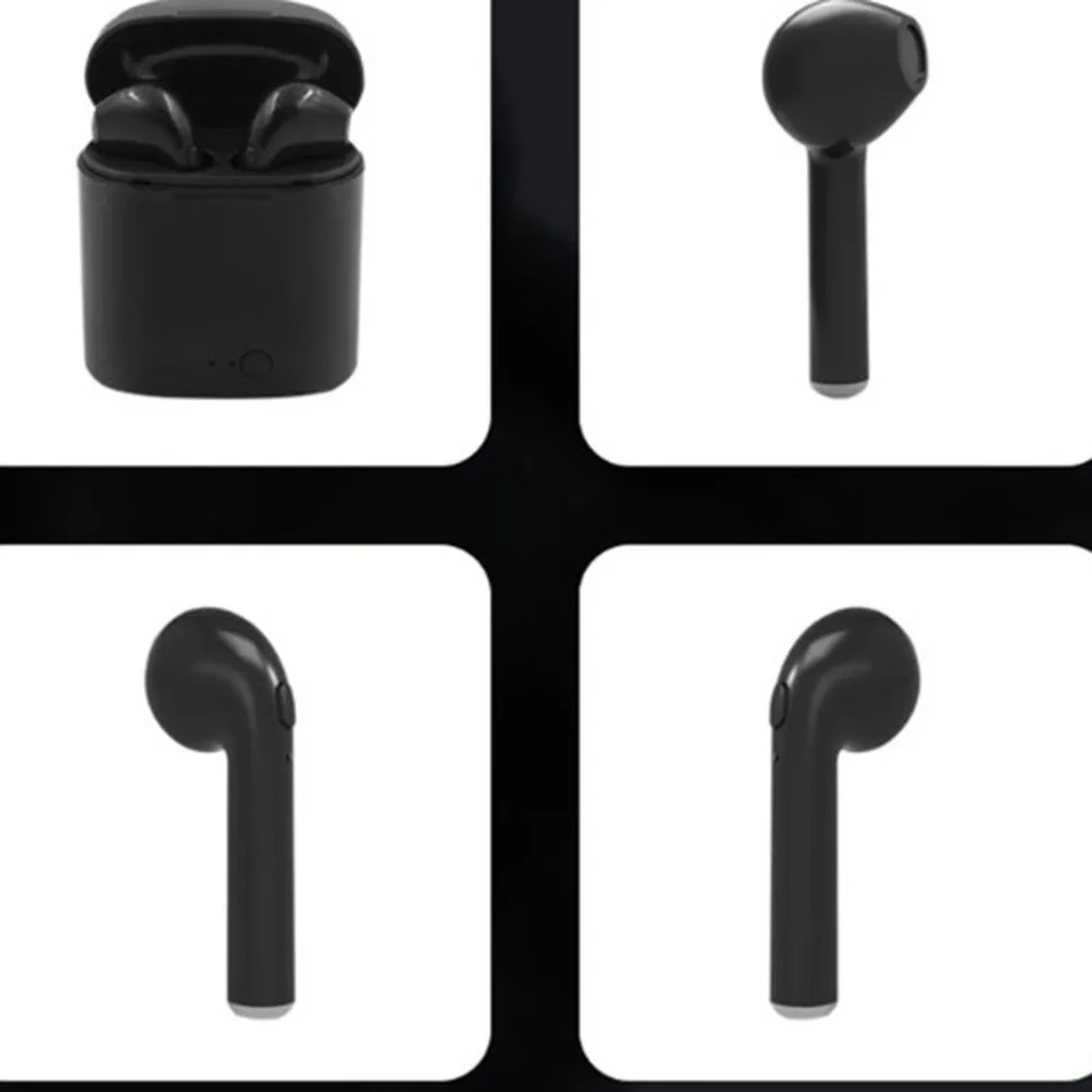 Беспроводная bluetooth-гарнитура I7s bluetooth-гарнитура бинауральные спортивные наушники bluetooth-гарнитура черно-белая