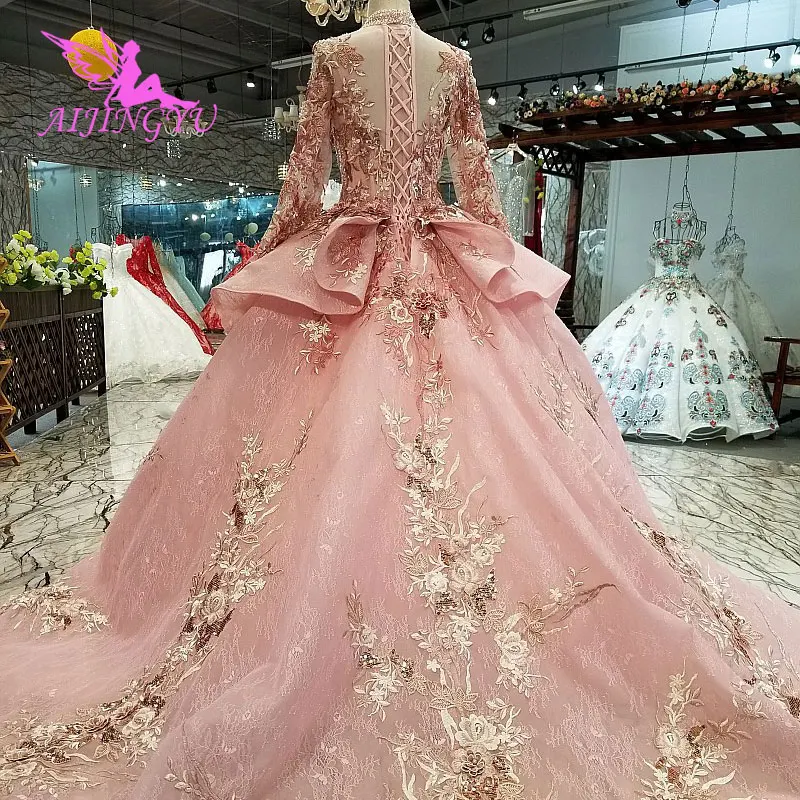 AIJINGYU сексуальное платье Свадебные платья Tule повседневное длинное для свадьбы