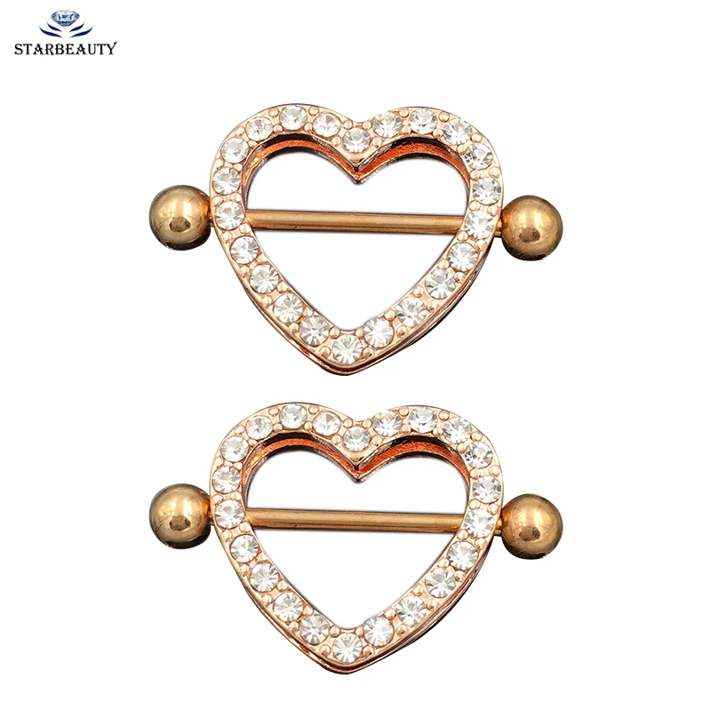 Кольцо для сосков с фианитом из нержавеющей стали|body jewelry|nipple rings piercingnipple ring |