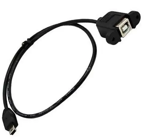 LBSC 50 см USB 2 0 B гнездо принтера Панель Крепление к мини 5 p pin Мужской
