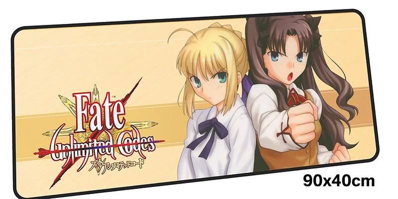 Size 900x400X2MM Fate Saber Коврик для мыши геймер 900x400 мм notbook коврик для мыши большой игровой коврик для мыши большой высококлассный коврик для мыши стол для компьютера padmouse - Цвет: Size 900x400X2MM
