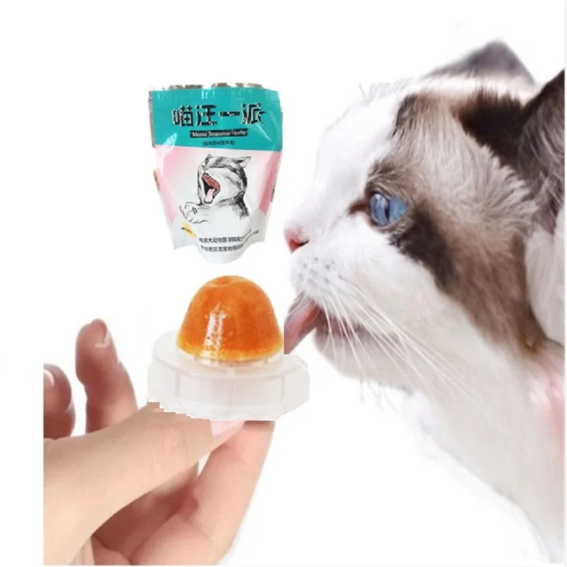2019 новые закуски котенок конфеты Мячи лизать Твердые питания гель