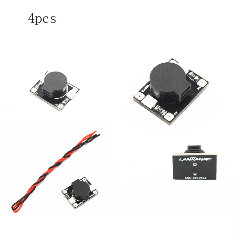 4 шт. FPV световая доска Buzzer BB оповещение 5V устройство отслеживания сигнализация DC