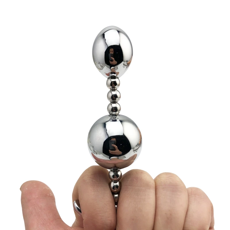 New hot design jewelry color 1 piece huge size metal anal ball beads butt plug dildo SM insert sex toy for men women couple | Красота и
