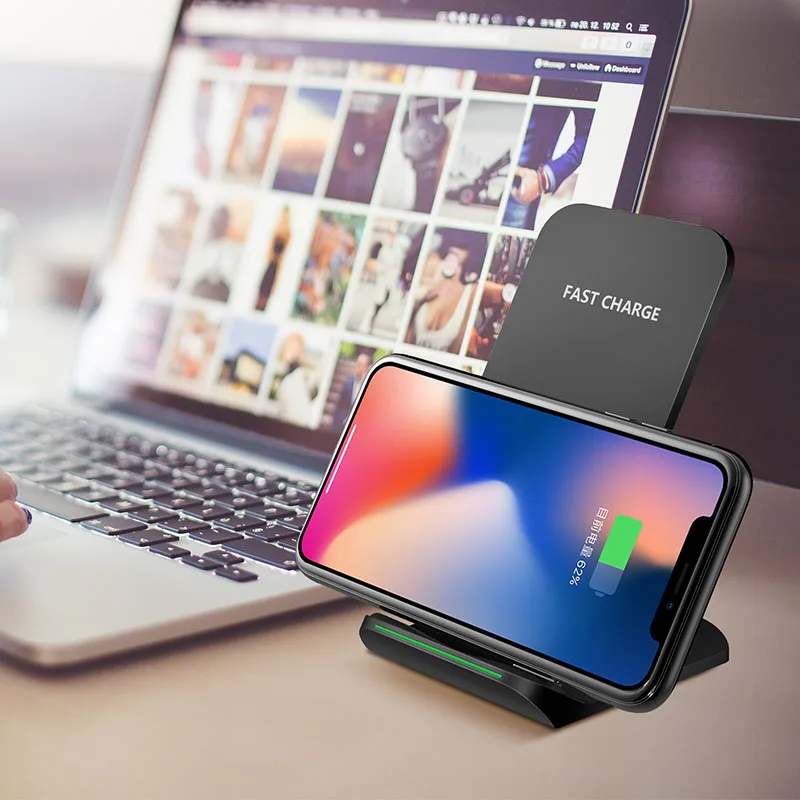 10 Вт Беспроводной Зарядное устройство для iPhone X 8 samsung Galaxy S9 S8 плюс S6 S7 Egde быстро Qi