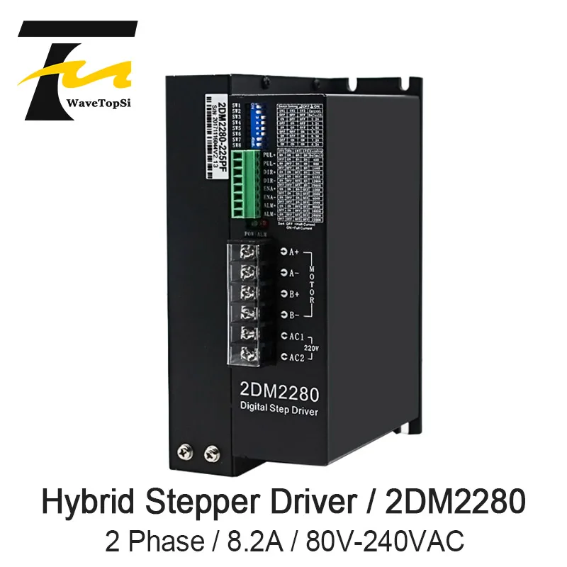 

JMC Digital Stepping Motor Driver 2 Phase 2DM2280 3 Phase 3DM2080 80-240VAC 8.2A ADAPTS 220V AC Motor 110 130 Stand